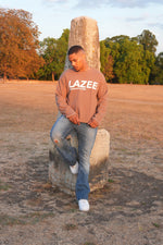 LAZEE Brown Waffle Knit — on model